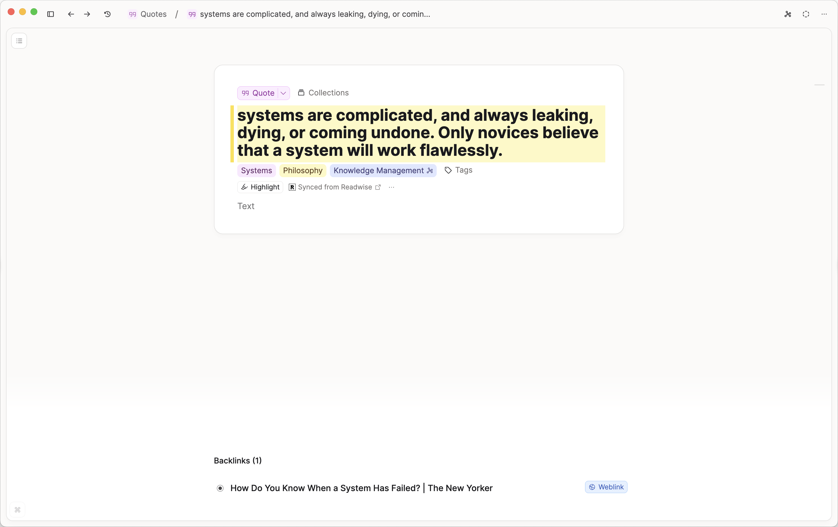 highlight into quote