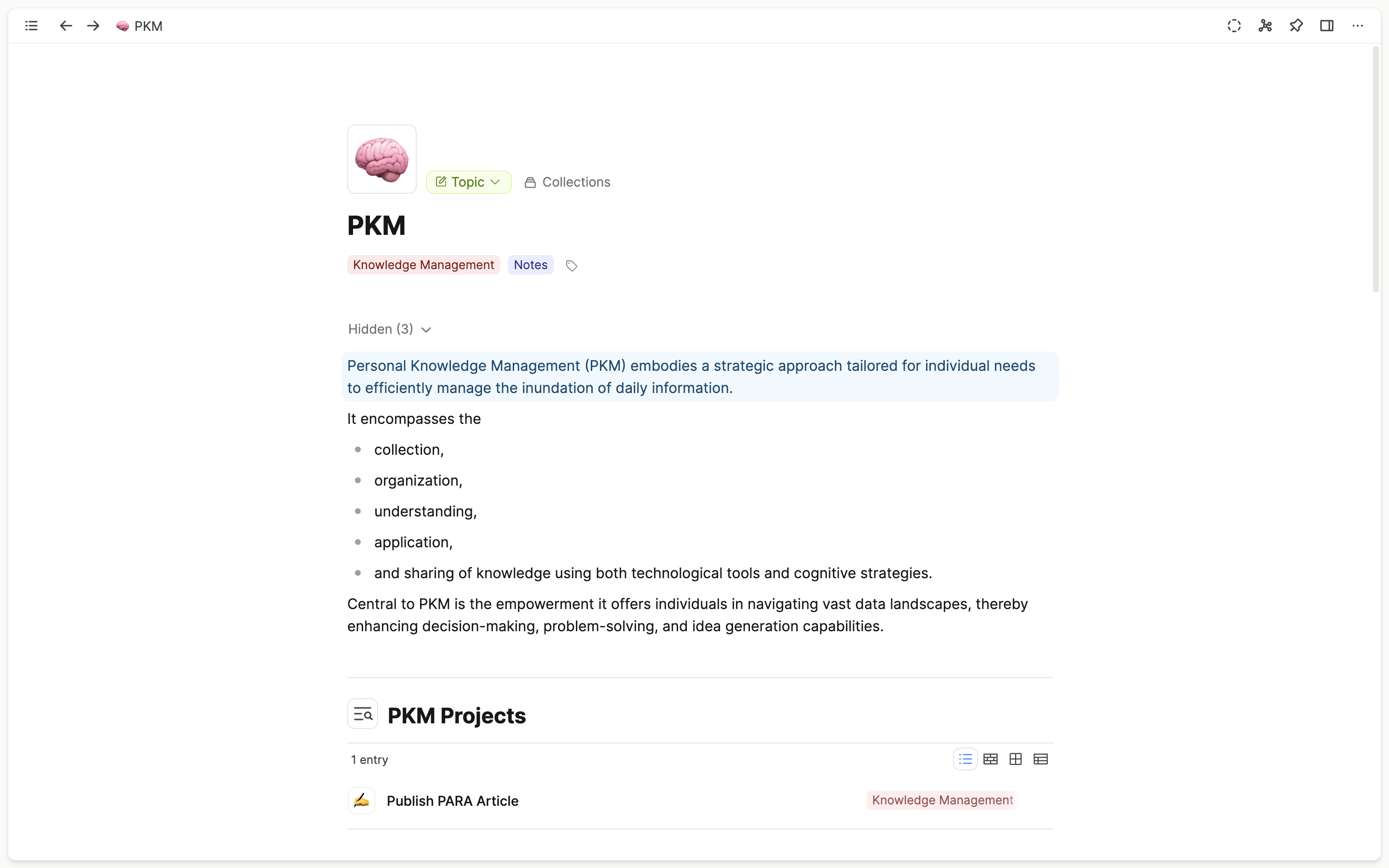 PKM Projects